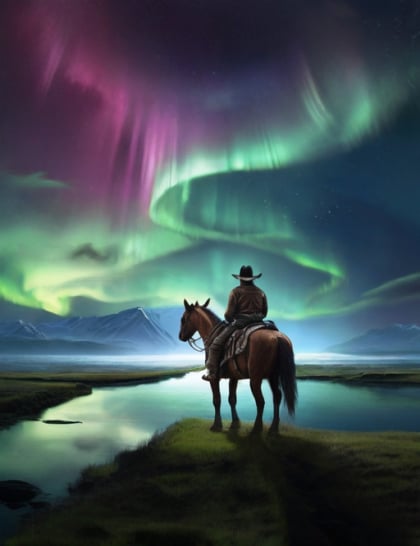 CowboyFavorites.com Northern Lights Image